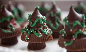 Moist Chocolate Cake Xmas Trees Recipe